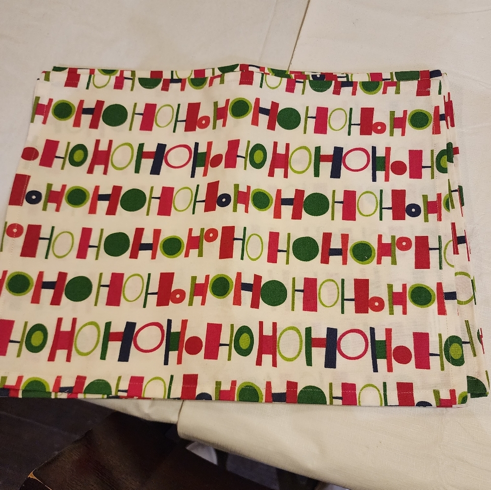 8 Crate&barrel Christmas Placemats NWT